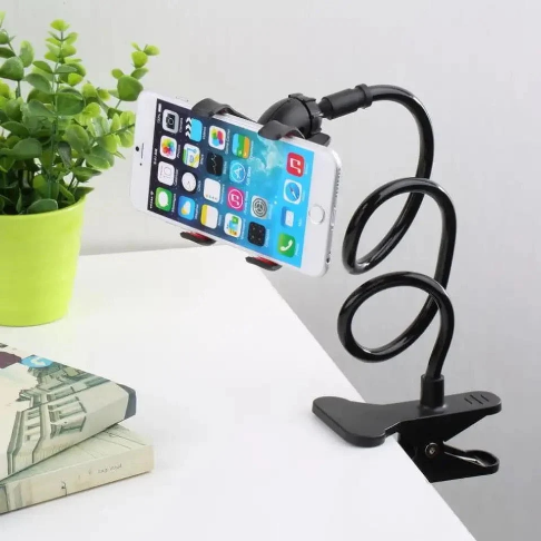 Portable Flexible Phone Holder Black ABS